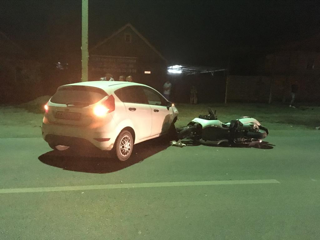 Этой ночью в Наримановском районе пострадал мотоциклист