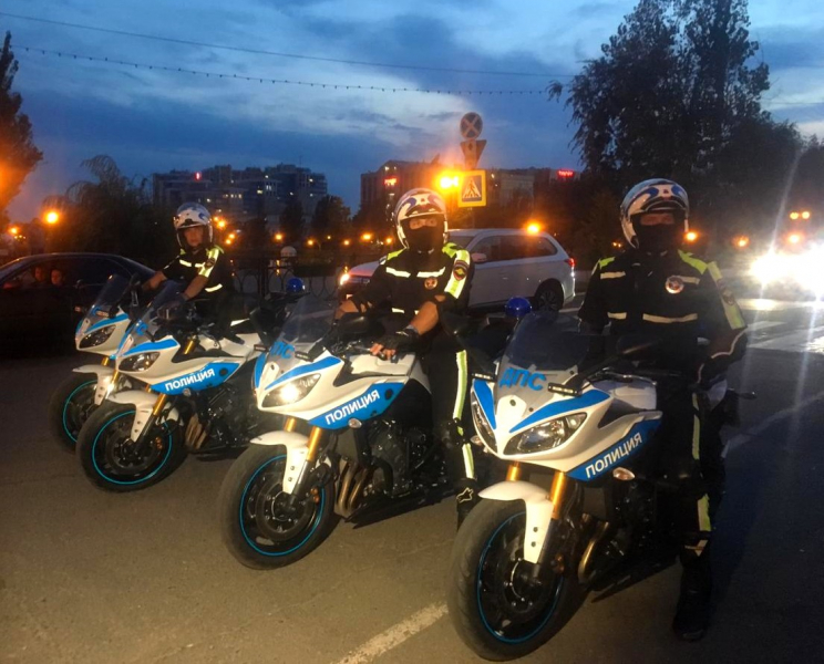 Волгоградский мотовзвод задержал пятерых пьяных мотоциклистов