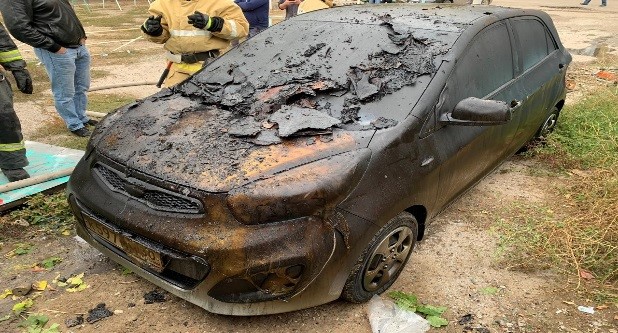 В Астрахани снова горел автомобиль