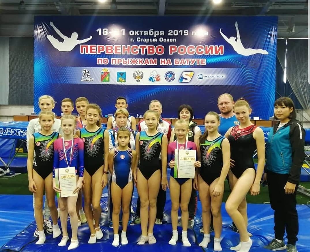 6 медалей завоевали Астраханские батутисты на Первенстве России