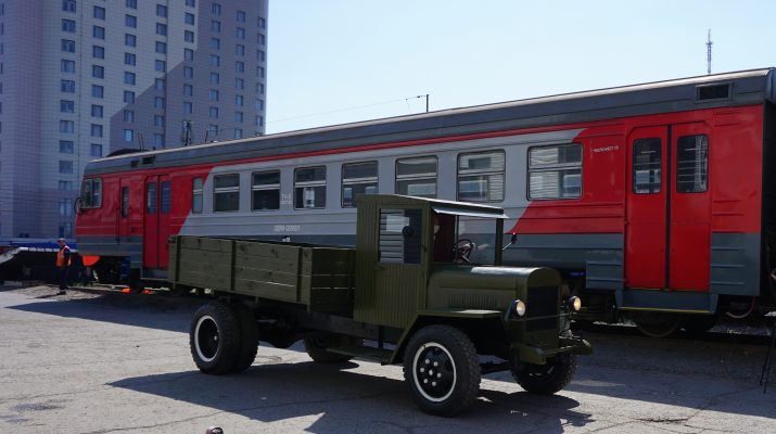 В Астрахани был восстановлен раритетный грузовик военных времён