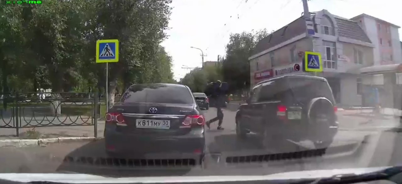 В Астрахани снова сбили пешехода. Видео