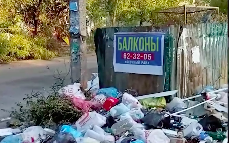 Ленинский район зарастает мусором (видео)