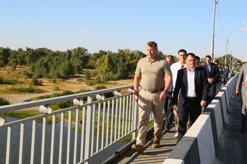 губернатор инспектировал мост