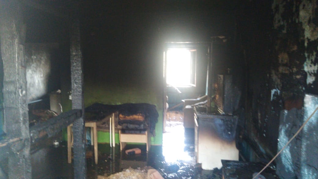 В селе Икряное сгорел жилой дом