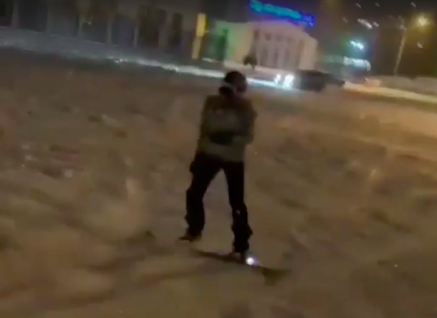 сноубордист