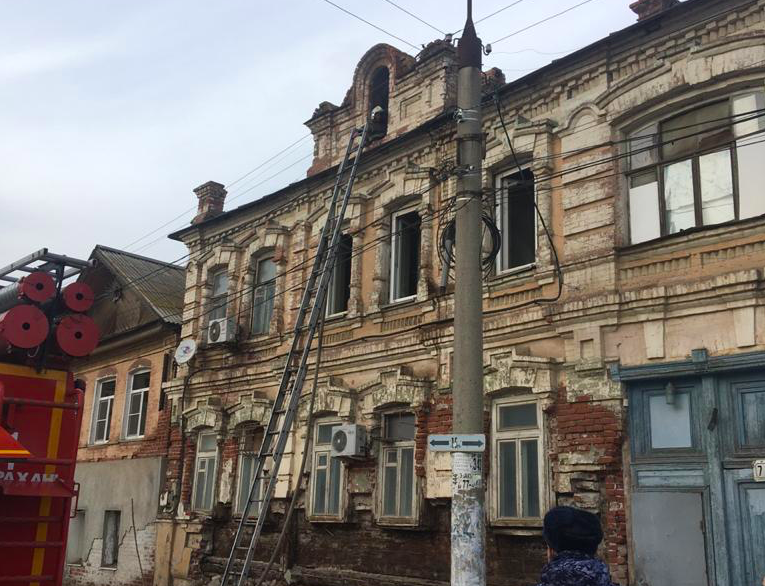 В Астрахани горел памятник архитектуры