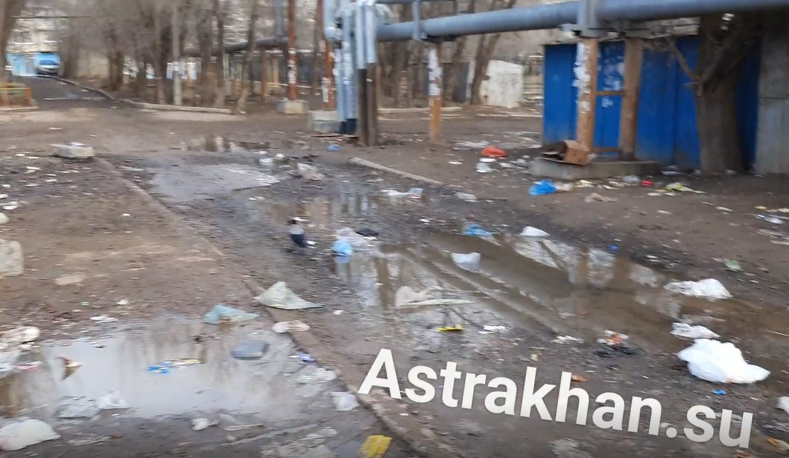 Астраханцы негодуют из-за мусора в микрорайоне Казачий