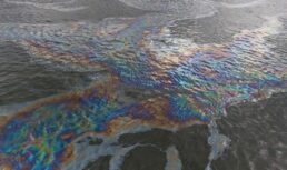 Утечка нефтепродуктов в астраханском порту произошла из-за распила судна нефтяная пленка на волге