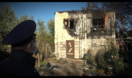 полиция спасла женщину из горящего дома