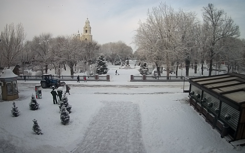 Астраханский декабрь. Снег в Астрахани от 3см до 7см на фото.