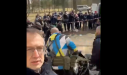 Советник МВД Украины Антон Геращенко «прокололся» при съёмке видео из Бучи