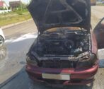 Вчера днем в Астрахани загорелась машина