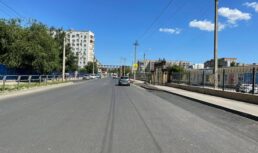 На улице Новосточной в Астрахани полностью заменили покрытие