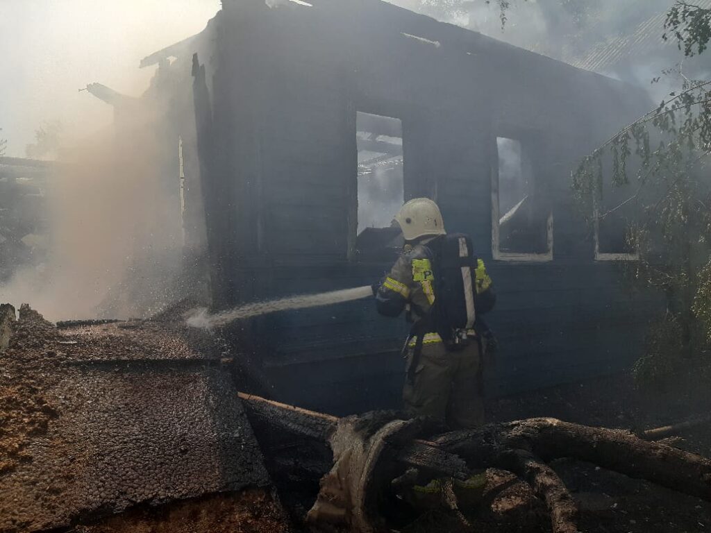 пожар в Астрахани