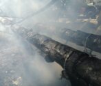 В Астрахани из-за неосторожного обращения с огнем загорелась теплотрасса