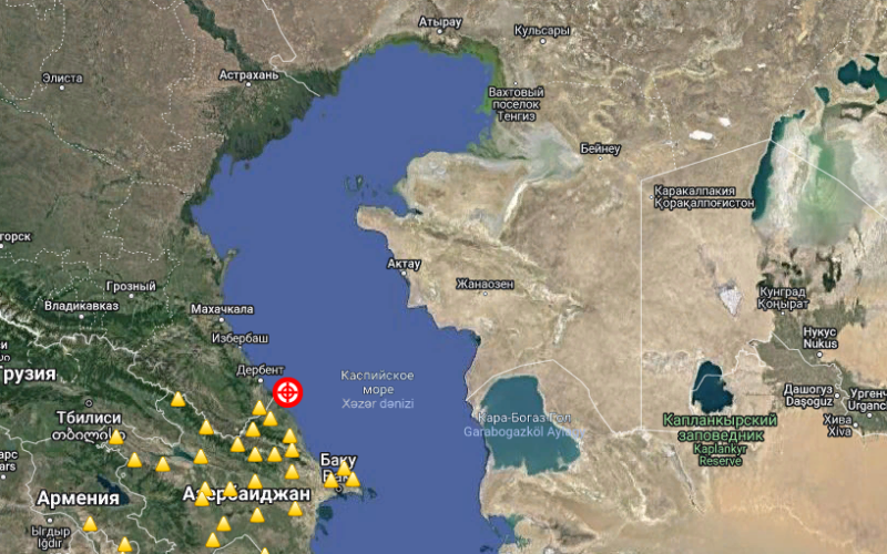 землетрясение Каспий