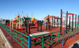 В Астраханской области открылся новый спортивно-игровой городок