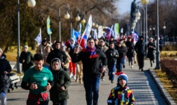 В Астрахани прошла традиционная новогодняя пробежка