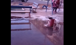 детская площадка затопило