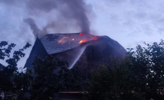 Накануне в Харабалинском районе тушили крупный пожар