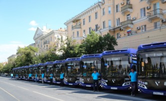 В Астрахань прибыло 20 новых автобусов средней вместимости