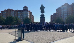 В Астрахани прошла торжественная церемония «Посвящения в курсанты»