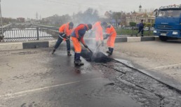 В Астрахани привели в порядок швы на Сапожниковском мосту
