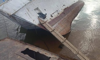 В Астраханской области затонуло судно
