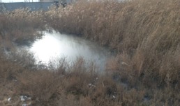 В Астраханской области сточные воды изливались из подземной трубы