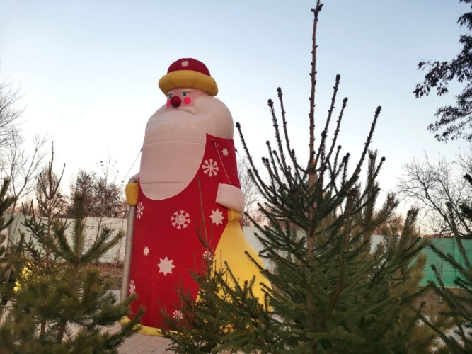 новый год елка парк аркадия Дед мороз