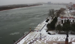 Волга река зима