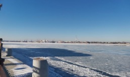 погода Волга холодно мороз лед