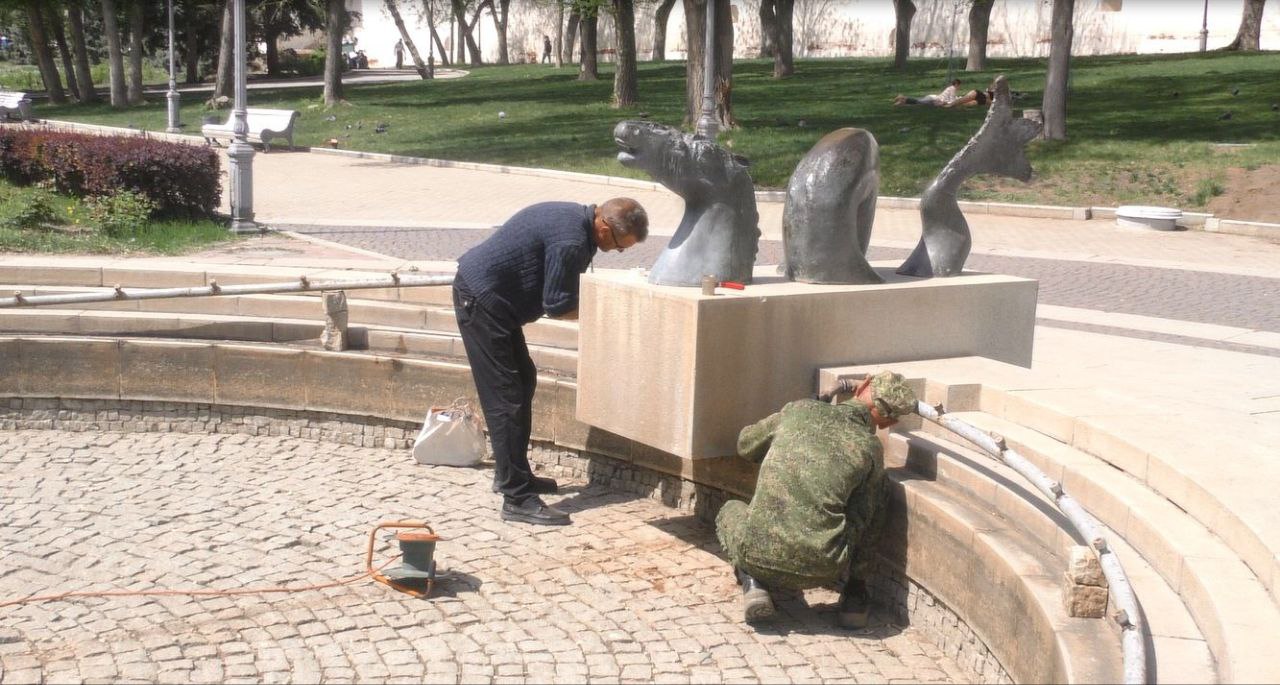 Стало известно, когда в Астрахани начнут работать фонтаны