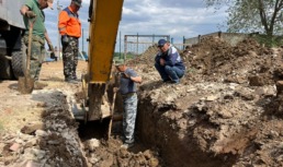 укладка трубы водоканал