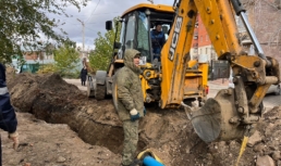 В переулке Березовский в Астрахани водопровод заменят до укладки асфальта