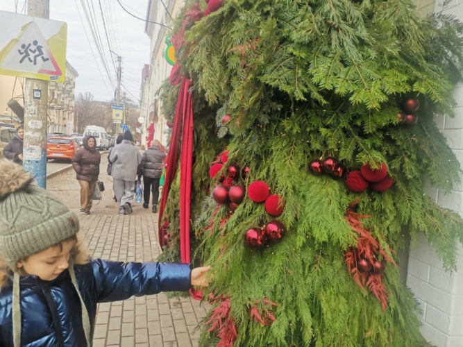 украшение новый год елка