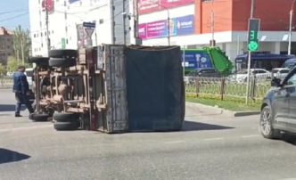 перевернулась газель
