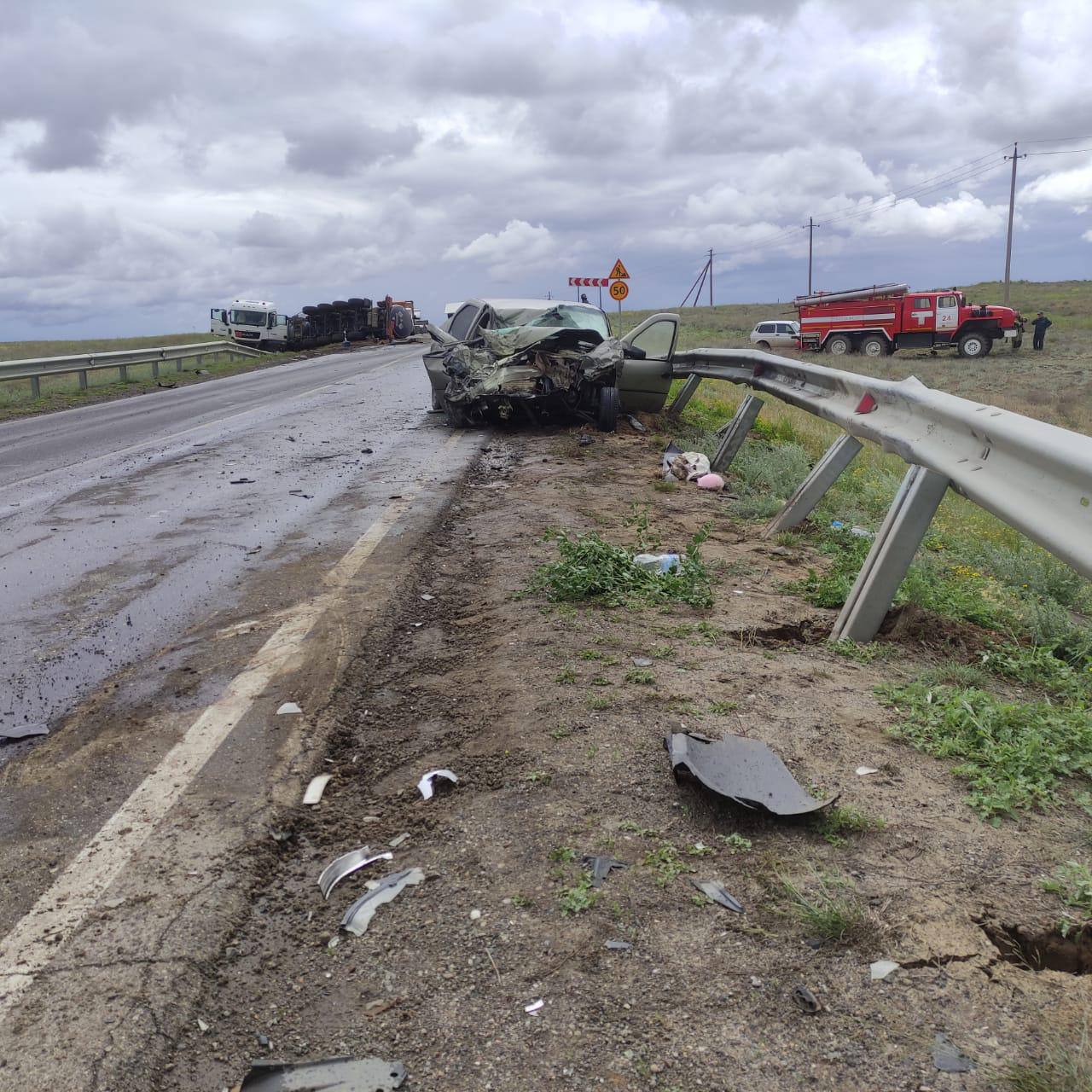 В ДТП под Астраханью пострадала девочка