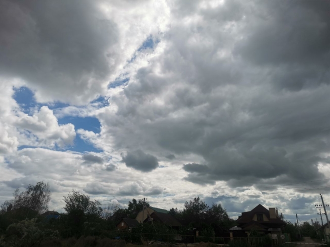 небо облака погода весна