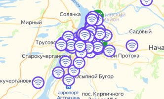 Для астраханцев и гостей региона создали карту с указанием бесплатных зон Wi-Fi