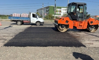 В Астраханской области ремонтируют трассу «Буруны – Промысловка»