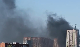 В Астрахани полыхал строящийся ЖК В Астрахани полыхал строящийся ЖК