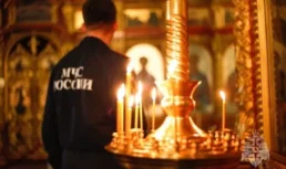 Астраханцам напомнили об основных правилах пожарной безопасности при посещении храмов на Рождество