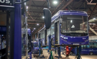 В Астрахани 140 человек спасают автобусы от 25-градусных морозов