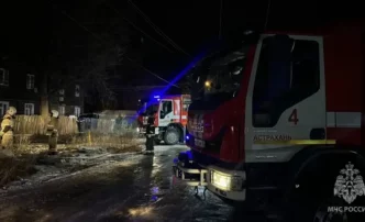 Ночью в&nbsp;Астрахани полыхал жилой&nbsp;дом