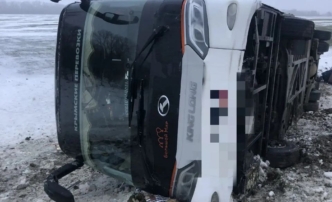 89-летняя астраханка пострадала в&nbsp;результате опрокидывания рейсового автобуса в&nbsp;Ставрополье